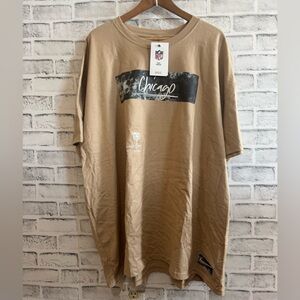 NWT! Men’s Nike NFL Chicago Bears tan short sleeve graphic shirt 3XL $65